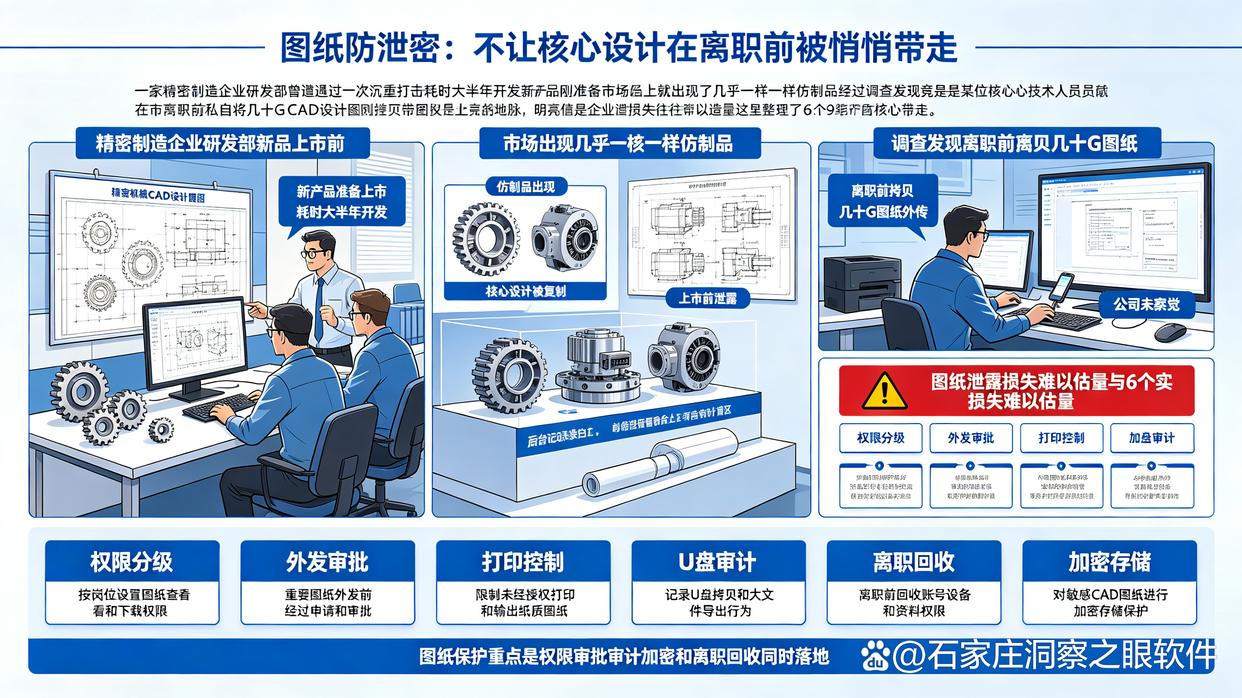 企业图纸如何防止泄密？6大图纸防泄密方法教给你，快码住学起来(图1)