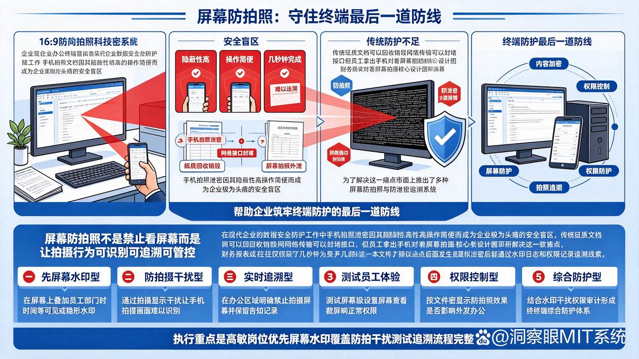 如何防止员工拍摄公司电脑屏幕？5款主流公司屏幕防拍照系统分享，26最新(图1)