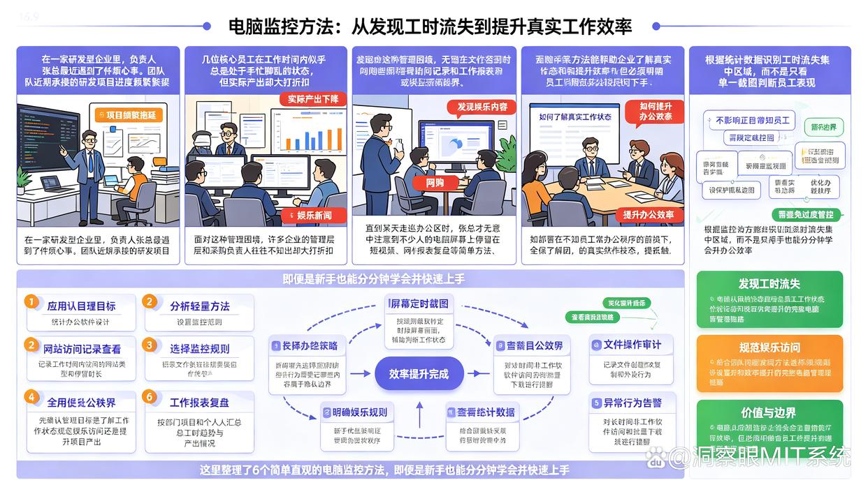 电脑监控方法有哪些？分享6个电脑监控小技巧，小白也能分分钟学会(图1)