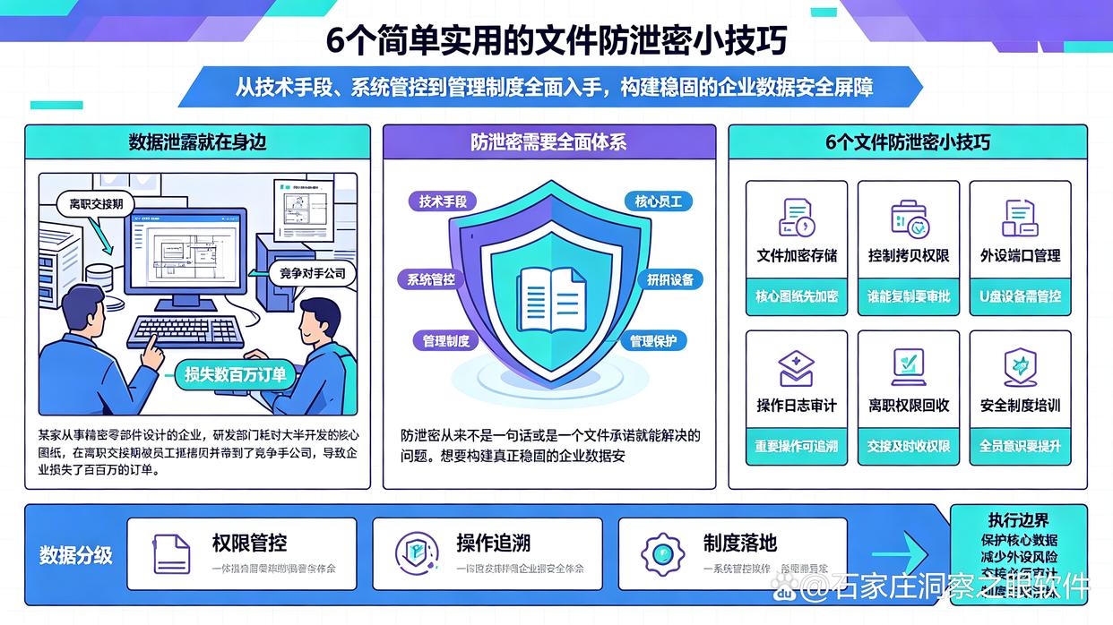 怎么防止文件泄密？推荐6个简单实用的文件防泄密小技巧，建议试试(图1)