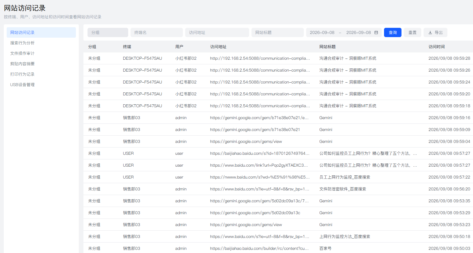 员工上网行为监控软件有哪些？2026 分享 6 款软件，分分钟码住(图2)