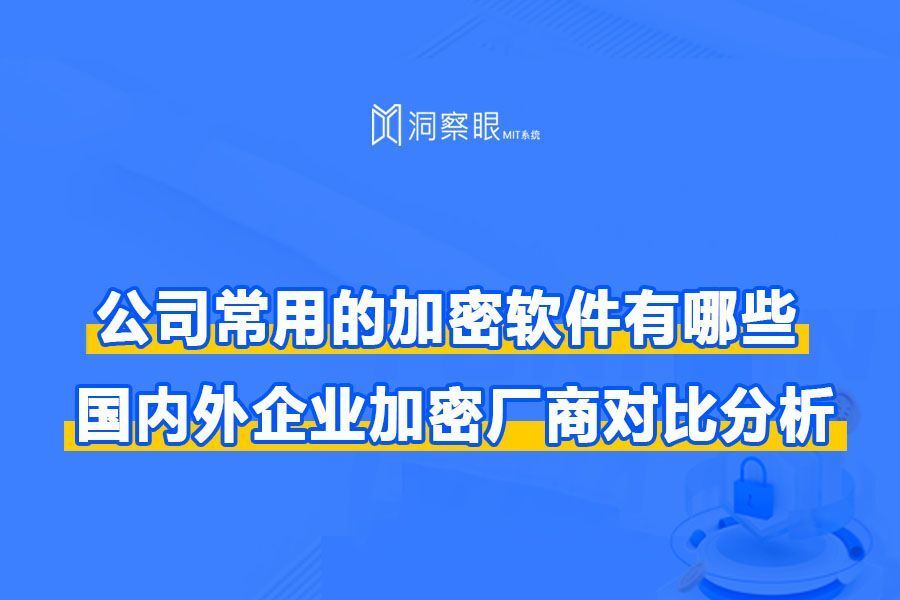 有什么企业用加密软件推荐？国内外企业加密厂商对比分析(图1)