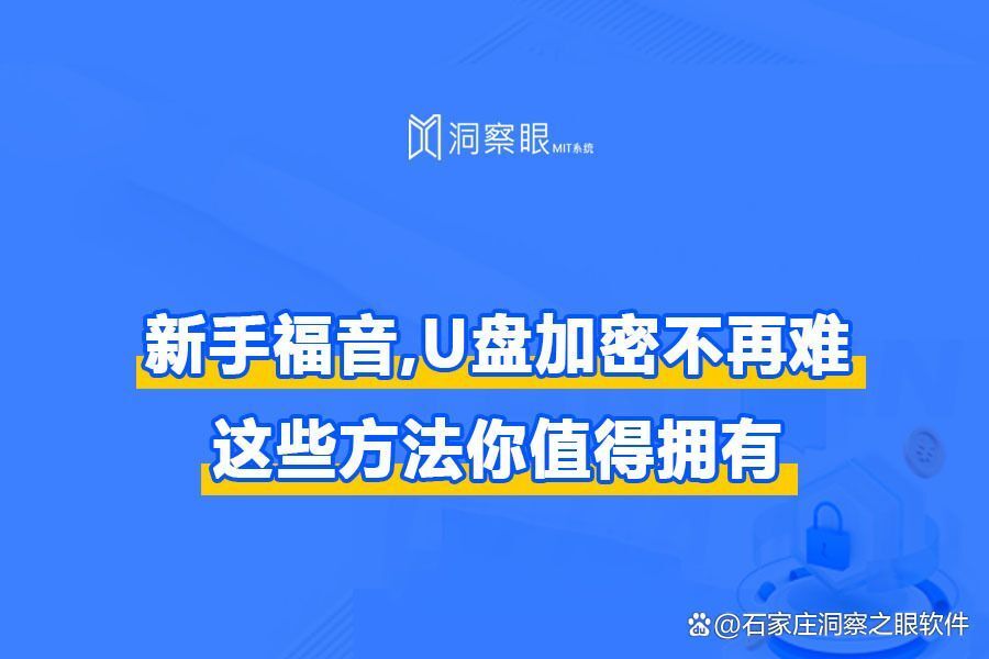 四种u盘加密技巧分享,保护保护您的数据隐私(图1)