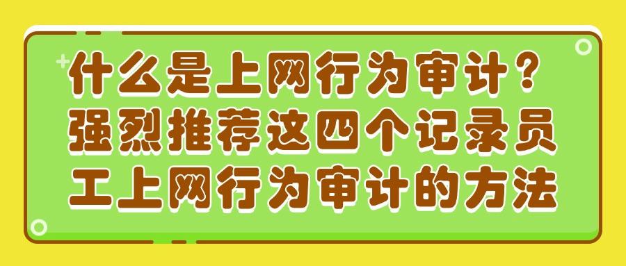 如何审计员工上网记录?分享四个方法,帮你审计员工行为(图1) 如何审计员工上网记录?分享四个方法,帮你审计员工行为(图1)