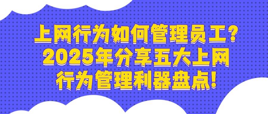 上网行为管理软件哪家强?五款热门上网行为管理软件剖析,2025最新(图1)