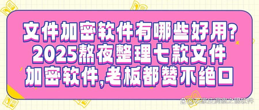 2025办公必备｜七款超强文件加密软件，保护你的隐私从此无忧！(图1)