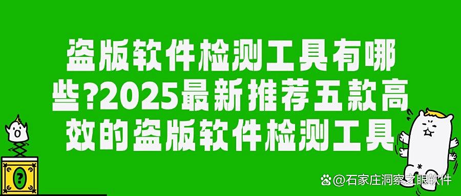 如何能够检测盗版软件?2025年五大盗版软件检测工具深度评测 (图1)