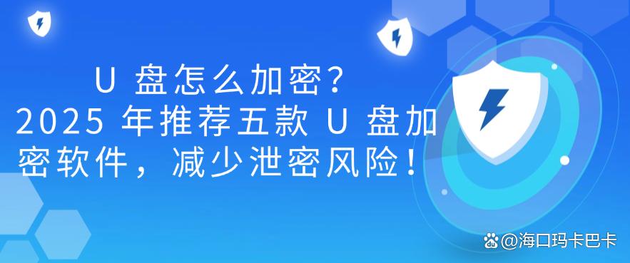 U 盘怎么加密？2025 年推荐五款 U 盘加密软件，码住！(图1)