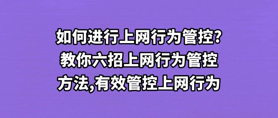 如何对上网行为进行管控?六种好用的上网行为管控方法分享!(图1) 如何对上网行为进行管控?六种好用的上网行为管控方法分享!(图1)