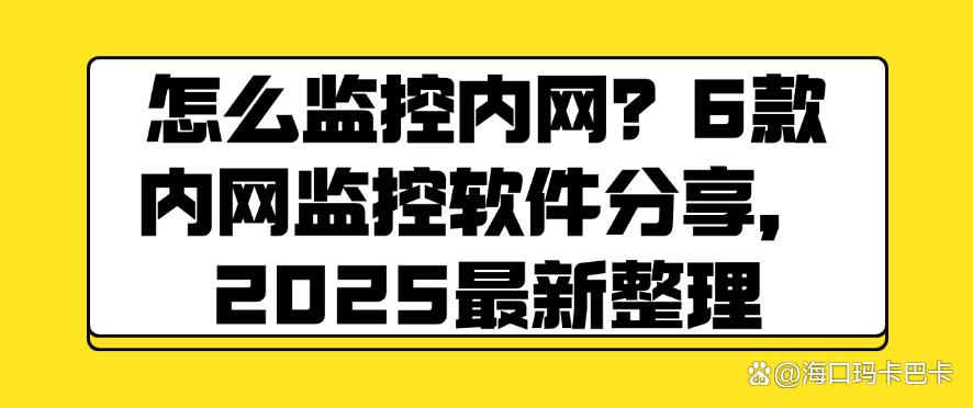 怎么监控内网？6款内网监控软件分享，2025最新总结(图1)