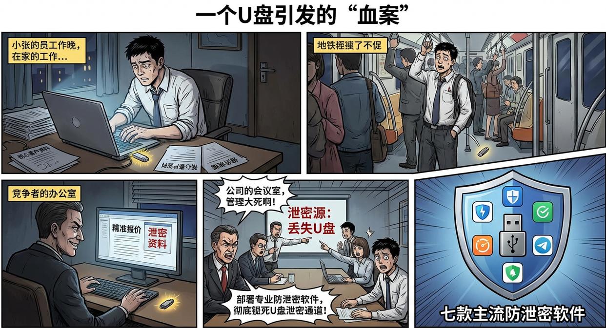 企业如何防止U盘泄密？分享七个U盘防泄密软件，U盘不再泄密(图1)