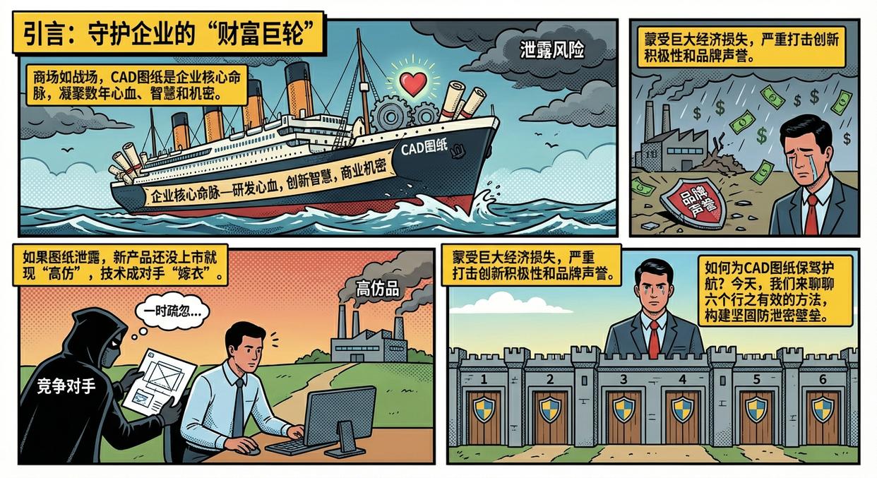 如何防止CAD图纸泄密？教你六个防止CAD图纸泄密的方法，码住学起来(图1)