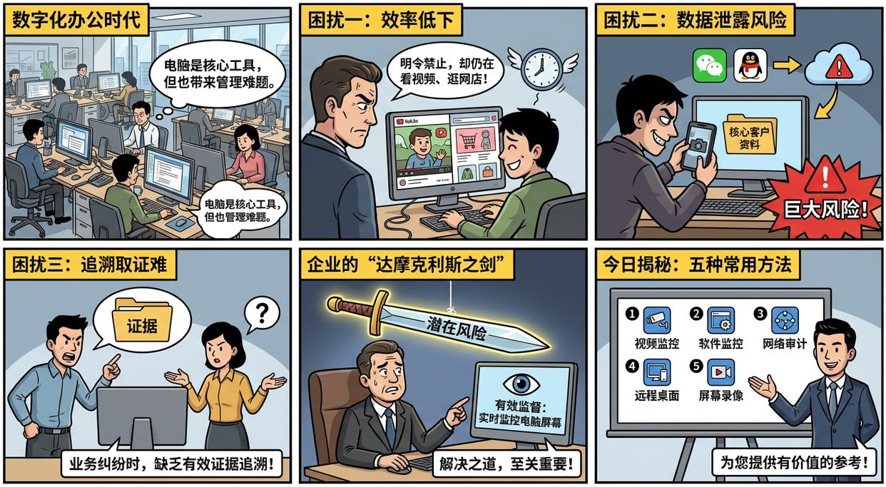 电脑屏幕怎么实时监控？五个实时监控电脑屏幕的方法教给你，快码住(图1)