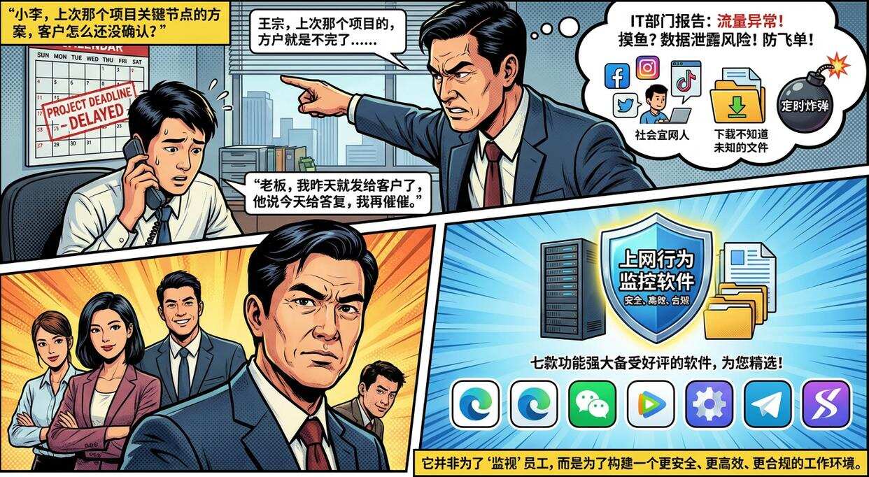 七款超好用的上网行为监控软件分享,彻底告别效率与安全焦虑(图1) 七款超好用的上网行为监控软件分享,彻底告别效率与安全焦虑(图1)