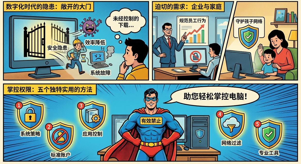 怎么禁止电脑下载软件？这5个简单的方法教会你，如何禁止软件下载(图1)