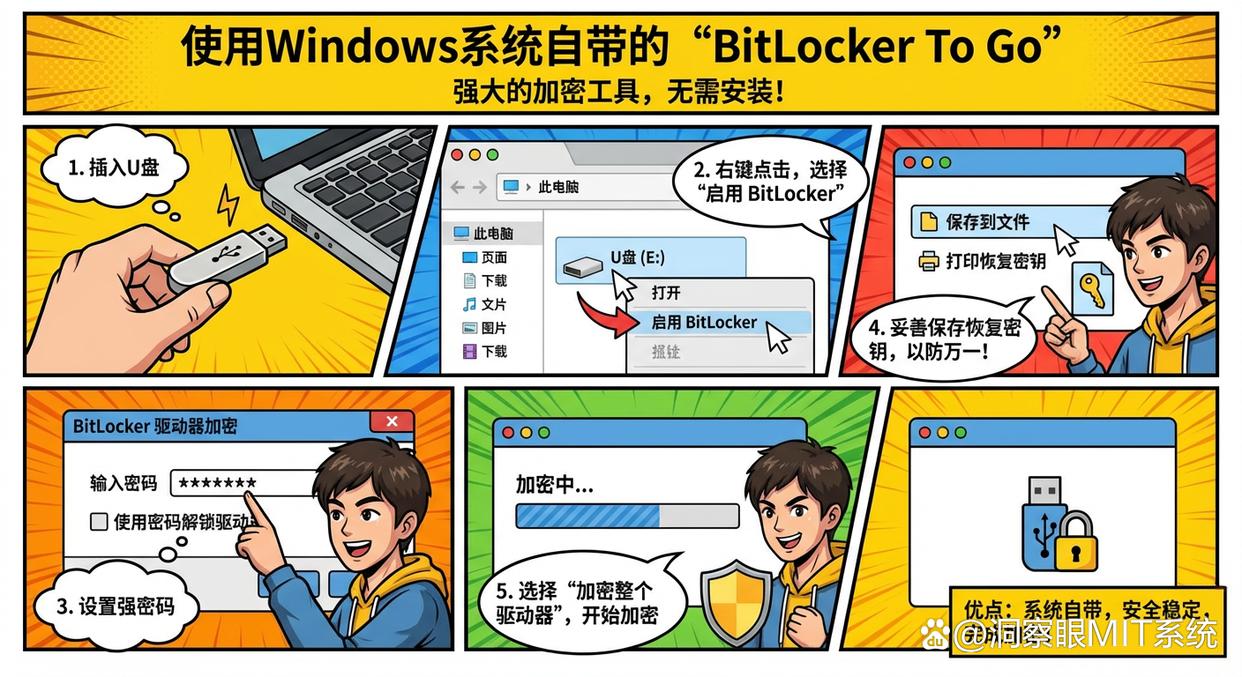 怎么给U盘加密？分享五个给U盘加密的小技巧，操作简单(图3)