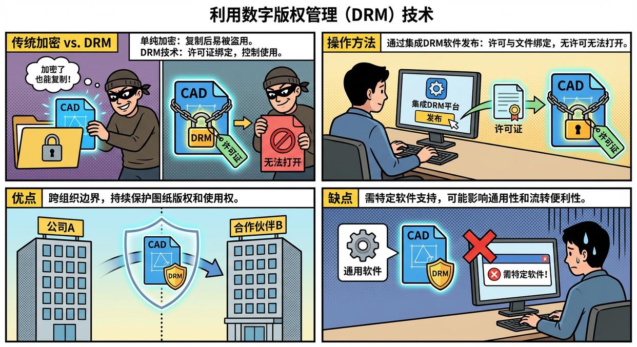你的CAD图纸，正在“裸奔”吗？5个绝招，保护CAD图纸安全(图7)