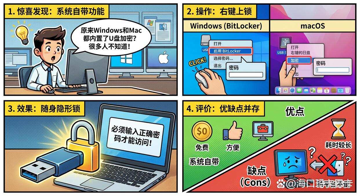 U盘如何上“锁”?五个U盘加密小措施,保护U盘安全(图2) U盘如何上“锁”?五个U盘加密小措施,保护U盘安全(图2)