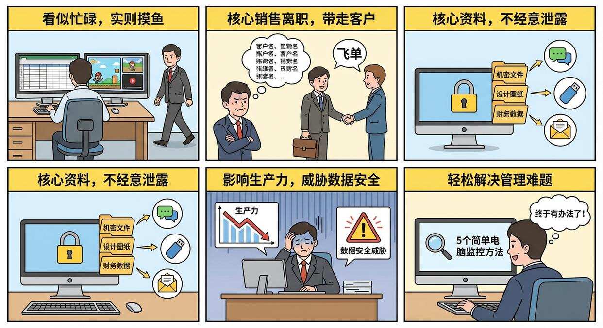 怎么实时监控员工电脑?分享五个超简单的电脑监控方法,码住学起来(图1) 怎么实时监控员工电脑?分享五个超简单的电脑监控方法,码住学起来(图1)