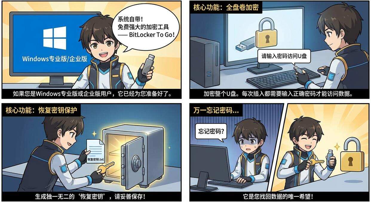 U盘怎么加密?2026年最新总结五个U盘加密方法,轻松保护U盘(图6) U盘怎么加密?2026年最新总结五个U盘加密方法,轻松保护U盘(图6)