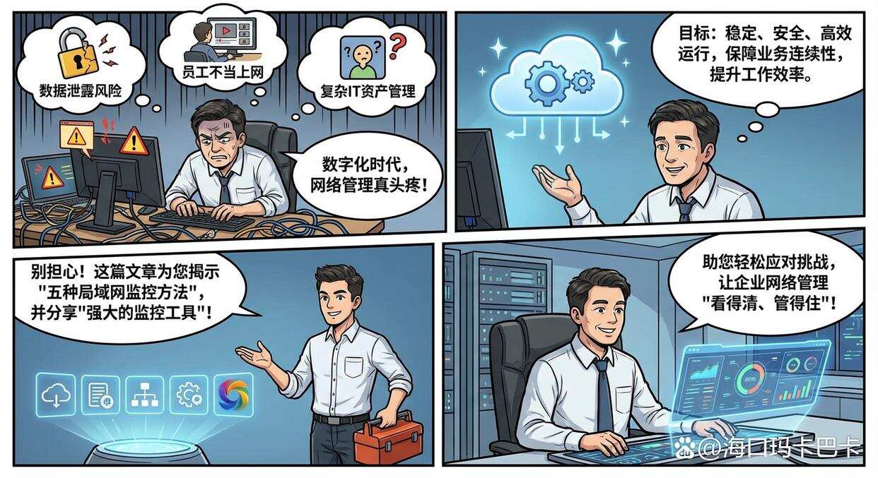 公司局域网监控方法有哪些?教你五个有效解决方法,抓紧码住(图1) 公司局域网监控方法有哪些?教你五个有效解决方法,抓紧码住(图1)