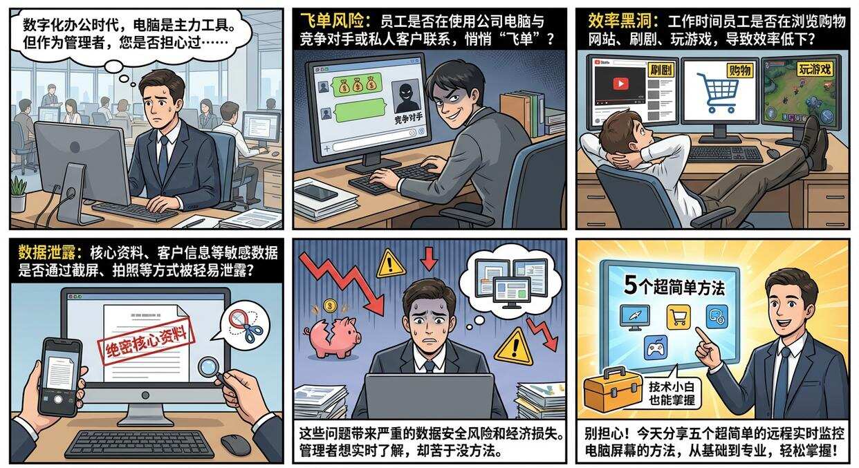 如何远程实时监控电脑屏幕?分享五个超简单的方法,新手也能学会(图1) 如何远程实时监控电脑屏幕?分享五个超简单的方法,新手也能学会(图1)