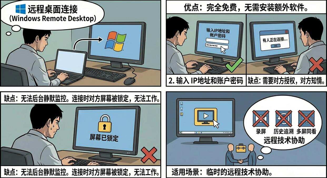 如何远程实时监控电脑屏幕?分享五个超简单的方法,新手也能学会(图2) 如何远程实时监控电脑屏幕?分享五个超简单的方法,新手也能学会(图2)