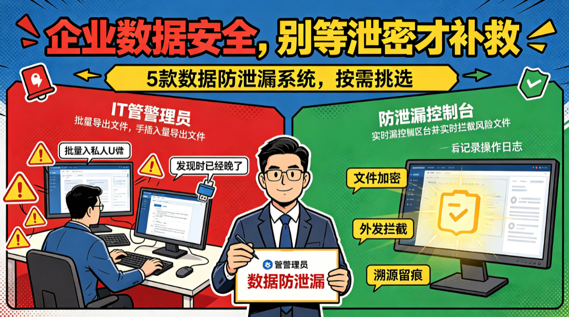 电脑数据泄密怎么防?数据防泄漏系统能解决这些问题,5 款收好(图1) image.png
