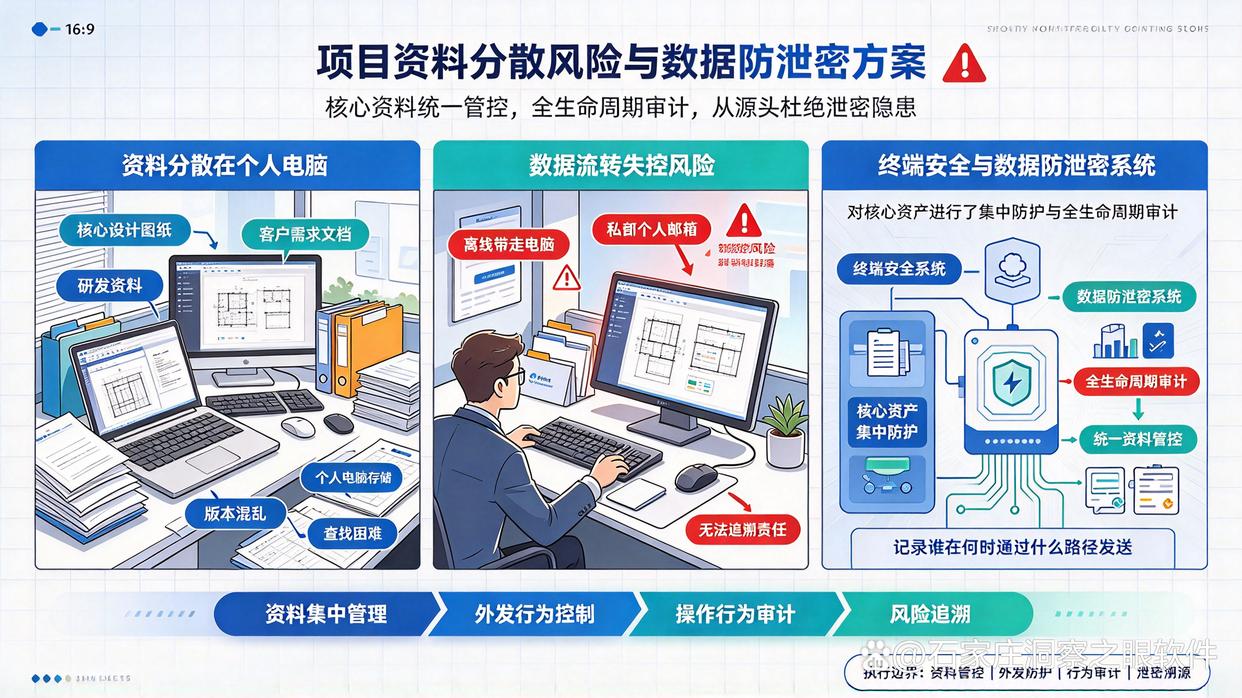 项目资料长期分散在个人电脑,怎么统一管理防止泄密?推荐7款防泄密软件,码住了(图1) 项目资料长期分散在个人电脑,怎么统一管理防止泄密?推荐7款防泄密软件,码住了(图1)