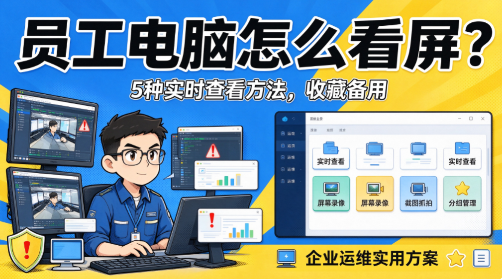 2026 企业屏幕监控教程,5 种实时查看电脑屏幕方法(图1) image.png