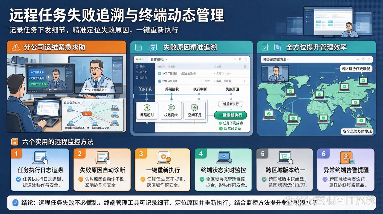 远程任务失败后能否查看原因并重新执行？分享6个远程监控方法，建议码住